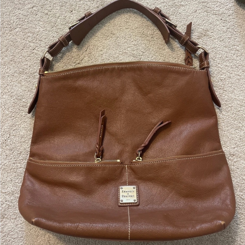 Dooney & Bourke Brown Leather Shoulder Bag
